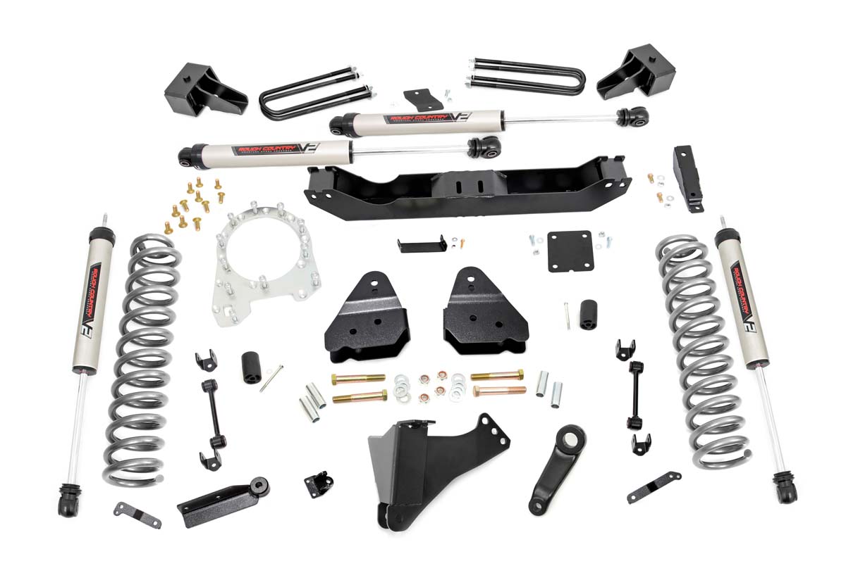 Ford F-350 Super Duty Suspension Lift Kit - Rough Country - 4.5 Inch Lift V2 - '17-'22